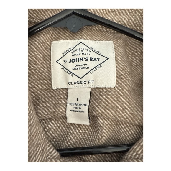 NWT St.‎ John's Bay Twill Mens Midweight Shirt Jacket - Picture 7 of 10